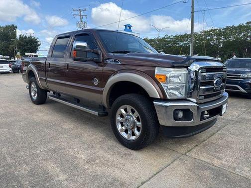 Vermillion Red 2011 Ford F-250 Lariat