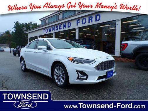 OXFORD WHITE 2020 Ford Fusion Energi TITANIUM