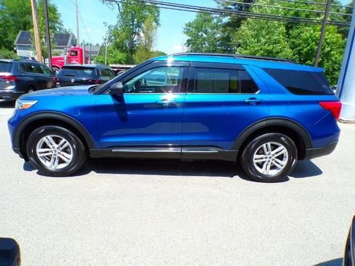 ATLAS BLUE METALLIC 2021 Ford Explorer XLT