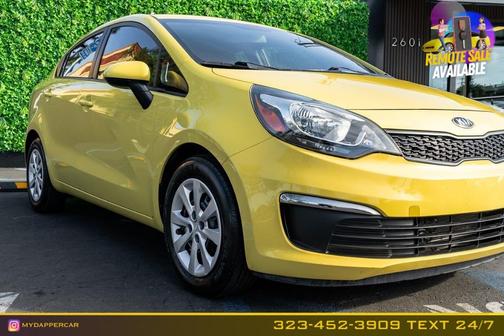 Yellow 2016 Kia Rio LX