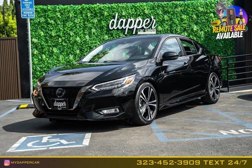 Black 2020 Nissan Sentra SR