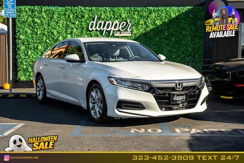 Platinum White Pearl 2020 Honda Accord LX 1.5T