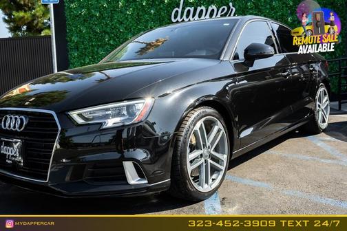 Mythos Black Metallic 2018 Audi A3 2.0T Tech Premium