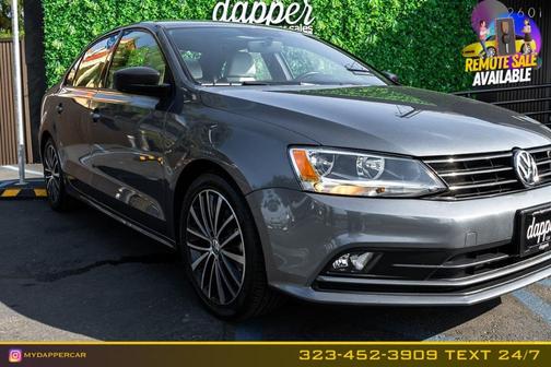 Platinum Gray Metallic 2016 Volkswagen Jetta 1.8T Sport