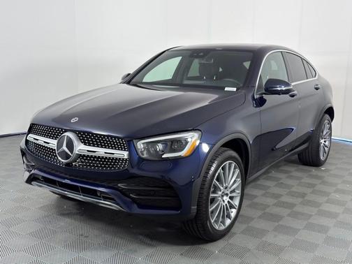 Brilliant Blue Metallic 2021 Mercedes-Benz GLC 300 4MATIC Coupe