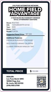 2026 GMC Yukon Elevation