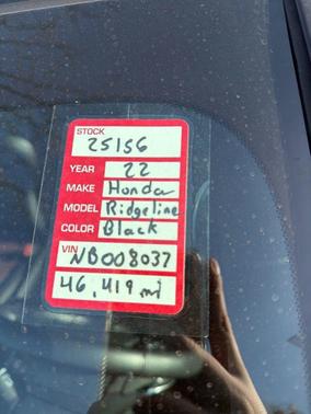 2022 Honda Ridgeline Black