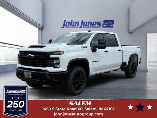 Summit White 2026 Chevrolet Silverado 2500 Custom