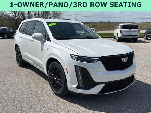 Crystal White Tri-Coat 2023 Cadillac XT6 Sport AWD