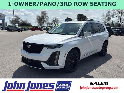 Crystal White Tri-Coat 2023 Cadillac XT6 Sport AWD