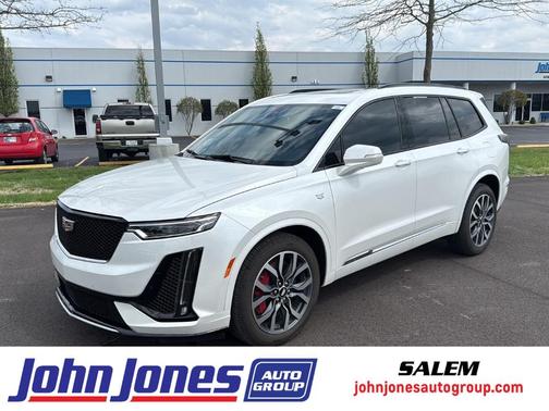 Crystal White Tri-Coat 2023 Cadillac XT6 Sport AWD