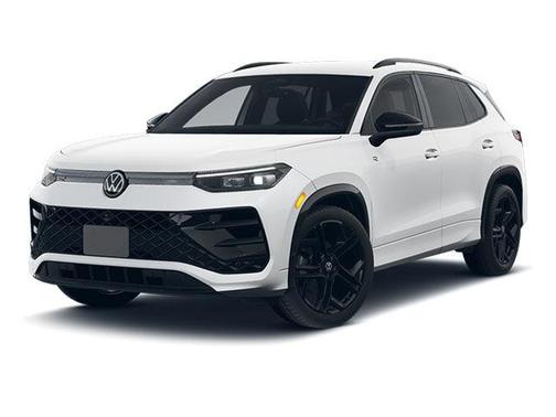 Opal White Pearl 2025 Volkswagen Tiguan 2.0T SE R-Line Black
