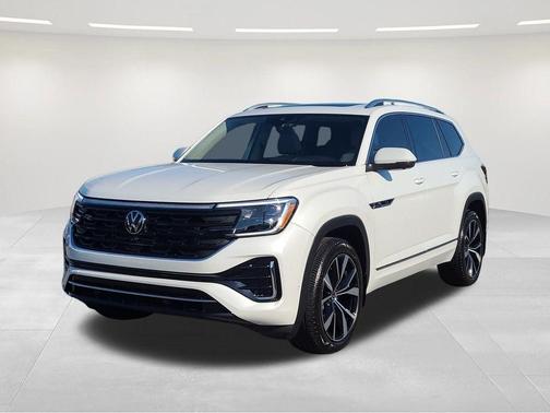 Opal White 2025 Volkswagen Atlas 2.0T SEL Premium R-Line 4MOTION