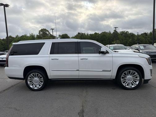 Crystal White Tricoat 2019 Cadillac Escalade ESV Platinum