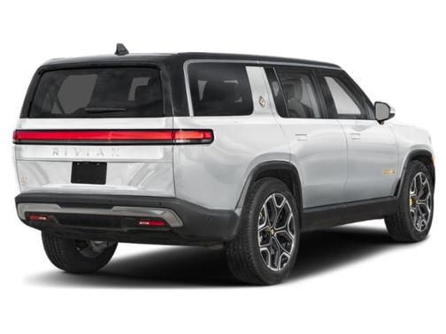 Glacier White 2024 Rivian R1S Adventure Quad Motor Large Pack