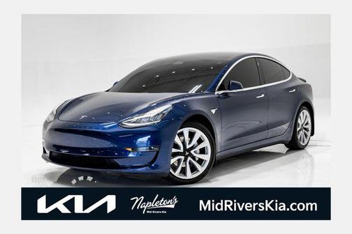 Deep Blue Metallic 2019 Tesla Model 3 Long Range