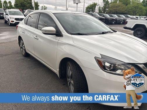 Aspen White 2018 Nissan Sentra SL