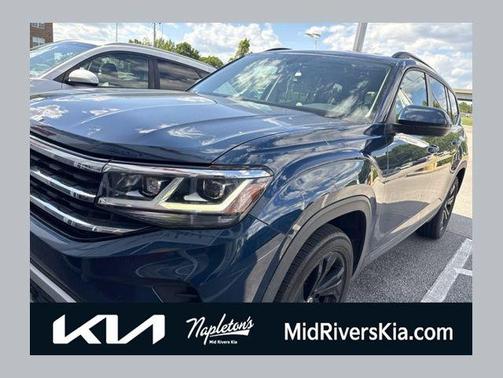 Tourmaline Blue Metallic 2022 Volkswagen Atlas 3.6L SE w/Technology