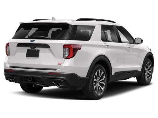 Star White Metallic Tri-Coat 2021 Ford Explorer ST