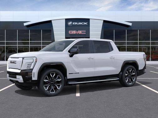 Summit White 2025 GMC Sierra EV Extended Range Denali