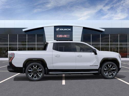 Summit White 2025 GMC Sierra EV Extended Range Denali