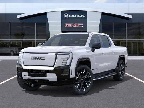 Summit White 2025 GMC Sierra EV Extended Range Denali