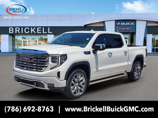 White Frost Tricoat 2023 GMC Sierra 1500 Denali