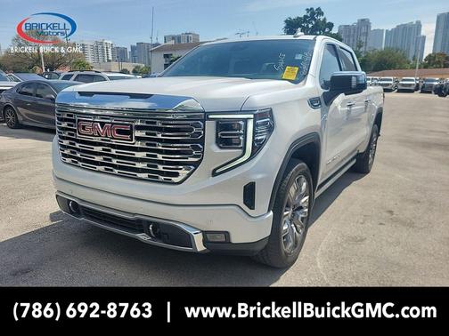 White Frost Tricoat 2023 GMC Sierra 1500 Denali