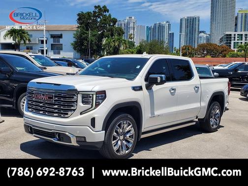 White Frost Tricoat 2023 GMC Sierra 1500 Denali
