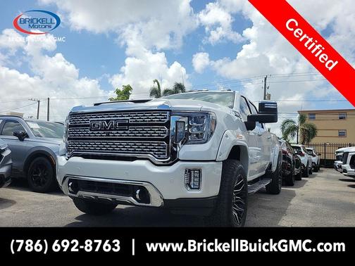 White Frost Tricoat 2021 GMC Sierra 2500 Denali