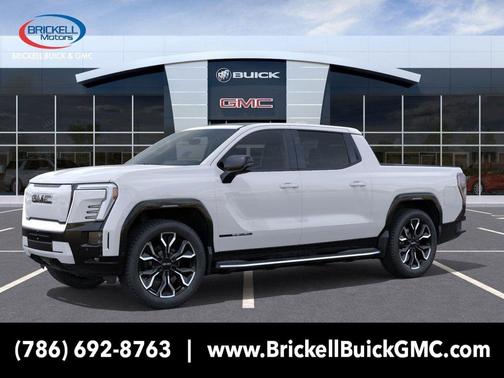 Summit White 2025 GMC Sierra EV Extended Range Denali