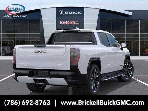 Summit White 2025 GMC Sierra EV Extended Range Denali