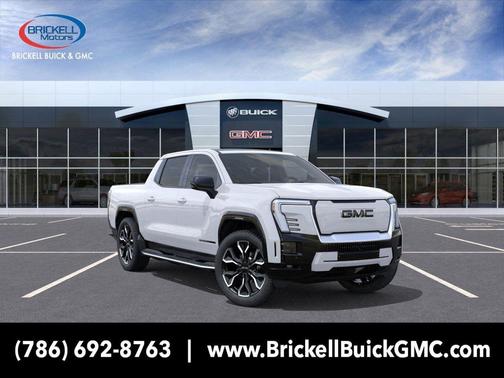 Summit White 2025 GMC Sierra EV Extended Range Denali