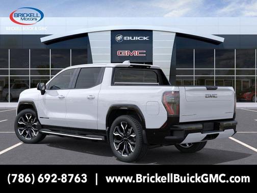 Summit White 2025 GMC Sierra EV Extended Range Denali