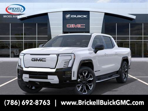 Summit White 2025 GMC Sierra EV Extended Range Denali