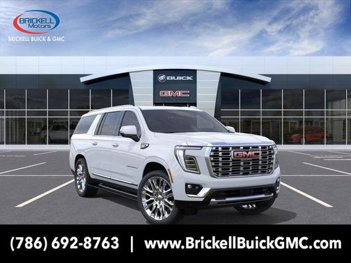 Glacier White Tricoat 2026 GMC Yukon XL Denali SUV