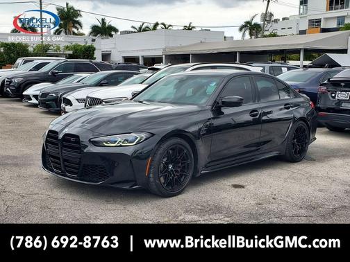 Black Sapphire Metallic 2022 BMW M3 Competition xDrive