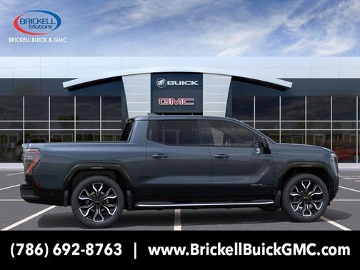Deep Ocean Metallic 2025 GMC Sierra EV Extended Range Denali