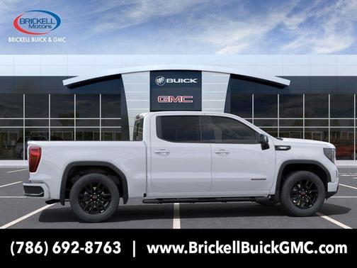 Summit White 2025 GMC Sierra 1500 Elevation