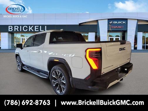 Summit White 2025 GMC Sierra EV Max Range Denali