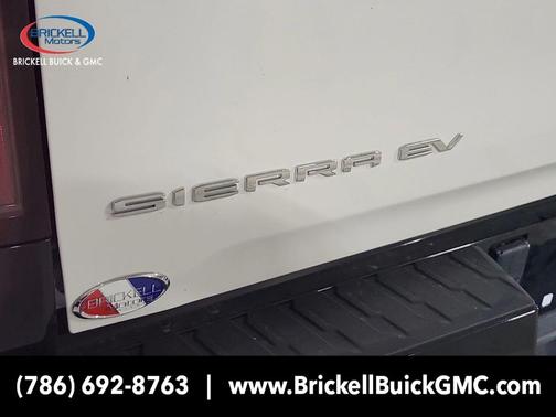 Summit White 2025 GMC Sierra EV Max Range Denali
