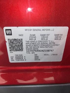 2022 Cadillac XT6 Luxury FWD