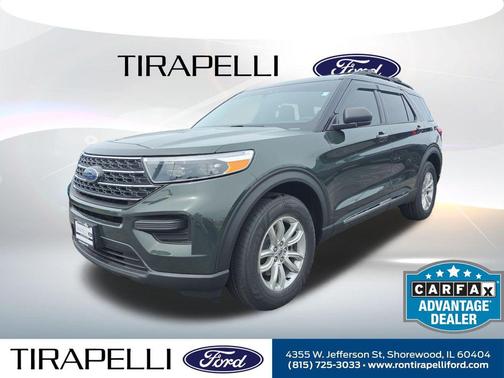 Forged Green Metallic 2022 Ford Explorer XLT