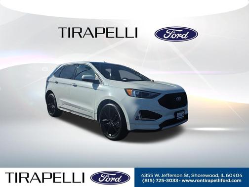 Star White Metallic Tri-Coat 2024 Ford Edge ST Line
