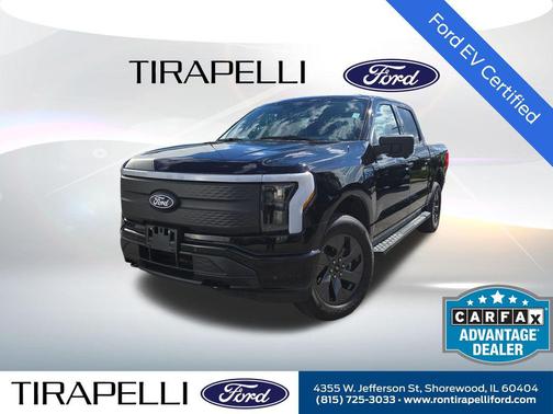 Black Metallic 2025 Ford F-150 Lightning Flash