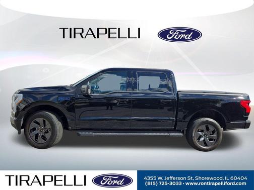 Black Metallic 2025 Ford F-150 Lightning Flash