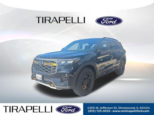 Agate Black Metallic 2026 Ford Explorer Tremor