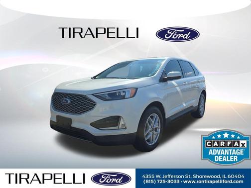 Star White Metallic Tri-Coat 2024 Ford Edge SEL