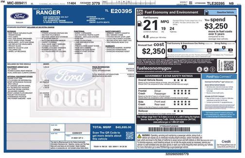 Shadow Black 2026 Ford Ranger XLT