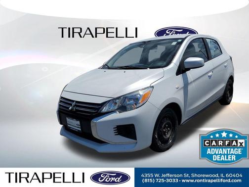 White Diamond 2021 Mitsubishi Mirage ES